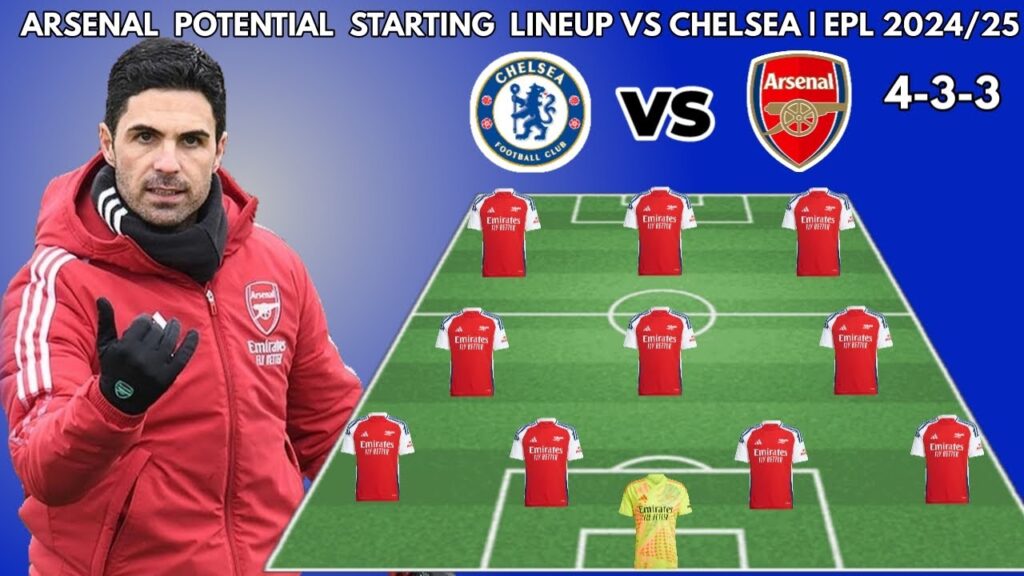 CHELSEA VS ARSENAL | Potential starting lineup ENGLISH PREMIER LEAGUE 2024/2025, MATCHWEEK 11