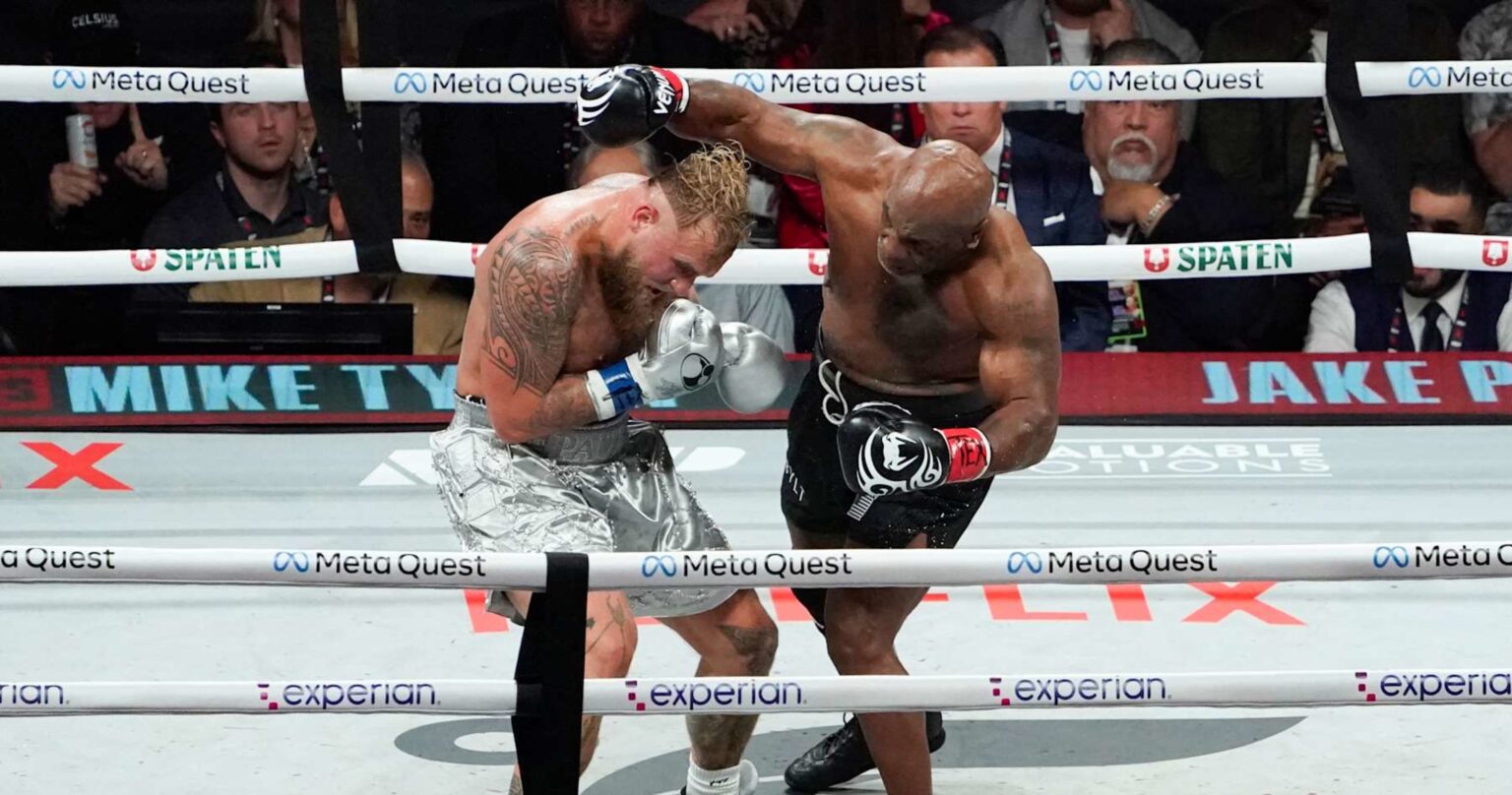 Video: Mike Tyson Calls Out WWE’s Logan Paul for Next Fight After Loss to Jake Paul