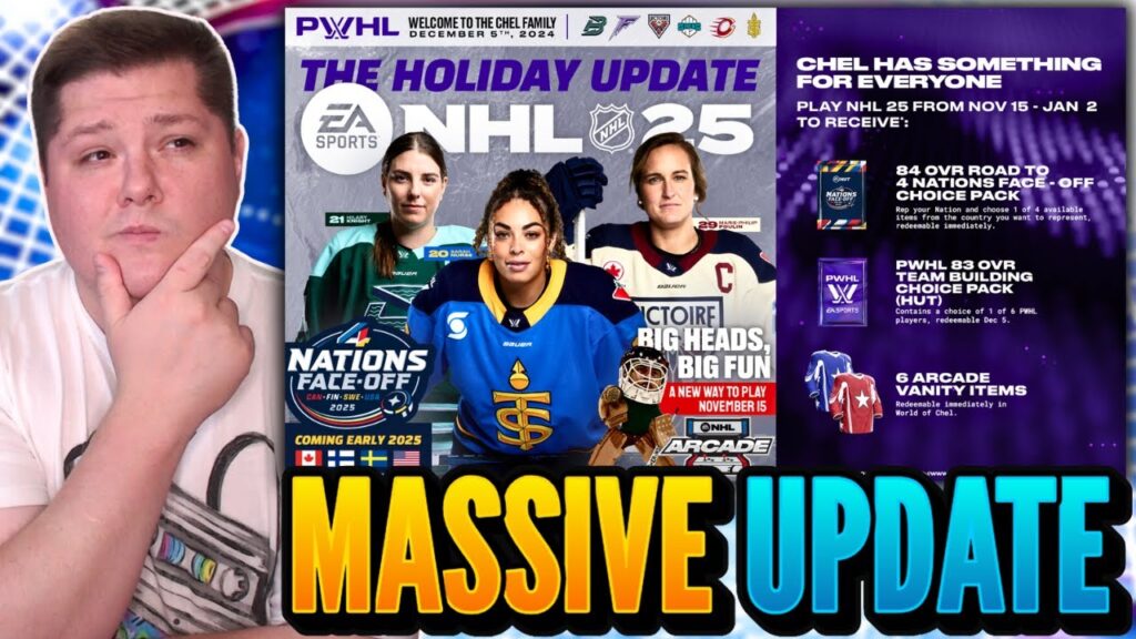 PWHL, FREE CARDS, ARCADE MODE AND MORE | MASSIVE NHL 25 NEWS