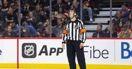 NHL Referee Mitch Dunning Hospitalized After Collision During Flyers vs. Avalanche