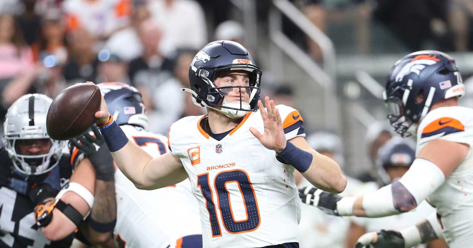 Broncos’ Bo Nix Hyped as Rookie of the Year by NFL Fans After Win vs. Raiders