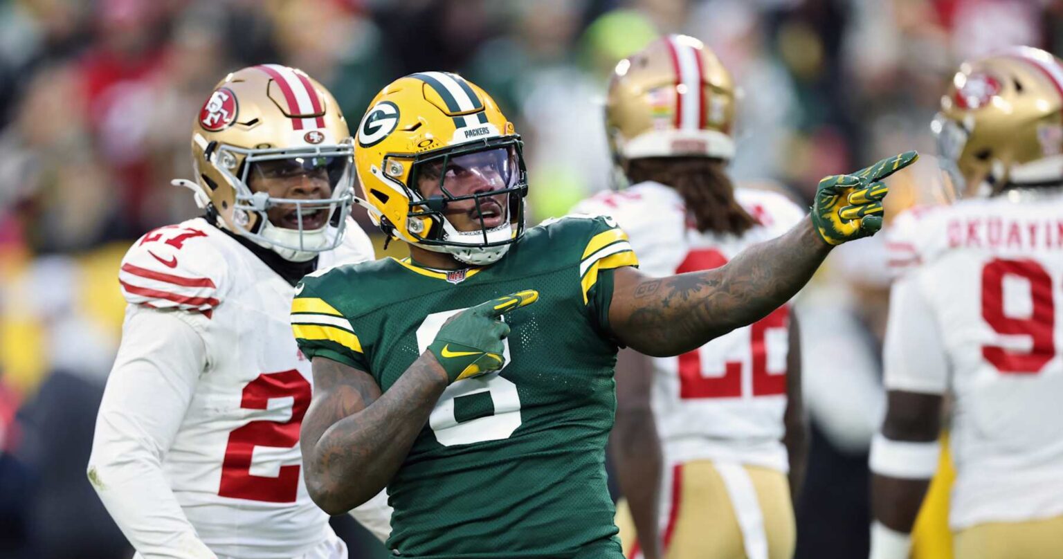 Josh Jacobs’ 3 TDs Excite NFL Fans as Jordan Love, Packers Rout 49ers With Purdy Out