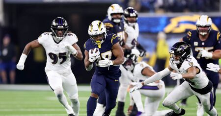 Chargers’ J.K. Dobbins Out vs. Ravens After Suffering Knee Injury Against Former Team