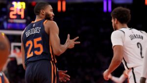 Mikal Bridges’ game-saving block shows potential impact on Knicks this season