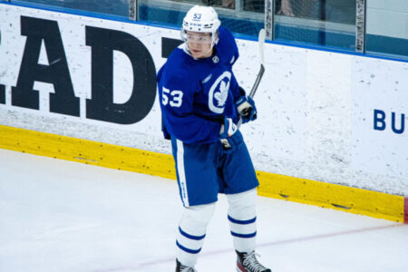 Maple Leafs Star Prospect Easton Cowan Extends Point Streak To 54 Games With Assist In Knights’ Victory Over Spirit