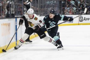 Blackhawks Taken Down By Kraken At Climate Pledge Arena