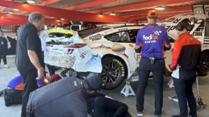 Denny Hamlin crashes in NASCAR Cup practice at Martinsville, will not make qualifying attempt