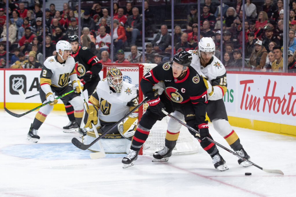 Ottawa Senators Lose Their Fourth In A Row 3-2 To The Vegas Golden Knights