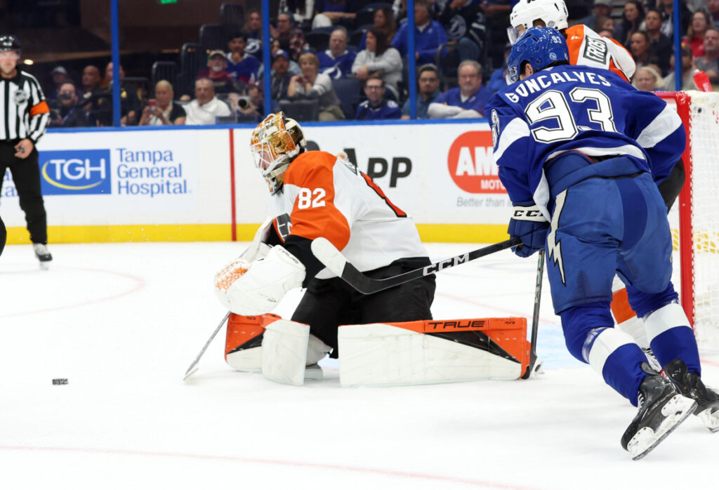 Flyers Goalie Breaks The Ice In Big Way