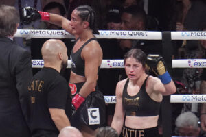 Katie Taylor beats Amanda Serrano again in another slugfest with a disputed decision