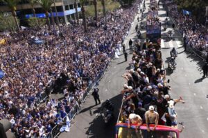 Photos: Dodgers celebrate World Series win with massive parade, Dodger Stadium event