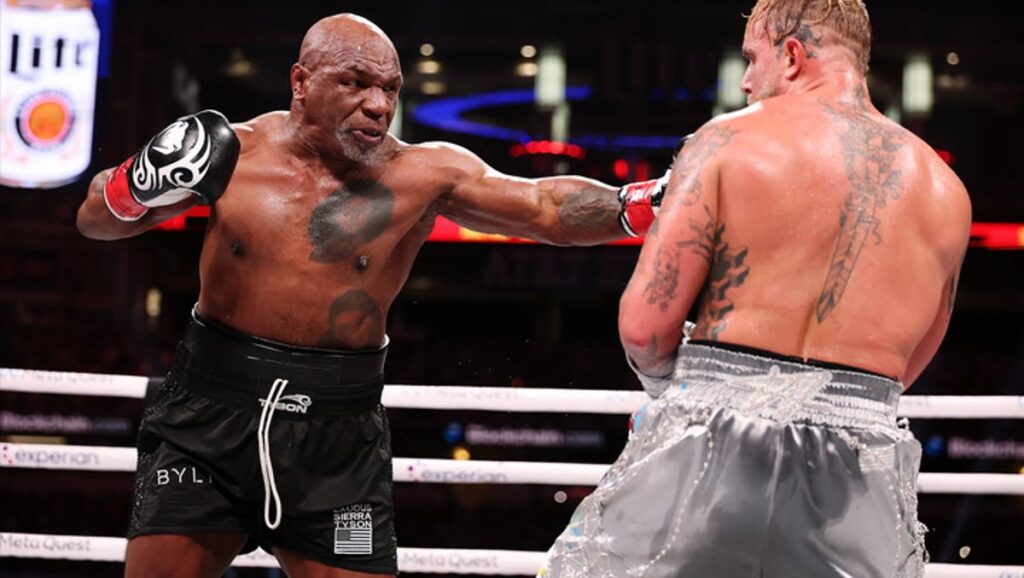 Watch: Mike Tyson makes ring walk for first fight in 19 years