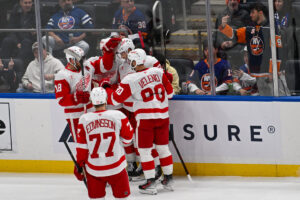 Islanders Fail To Hold Lead In Third; Lose To Red Wings 4-2