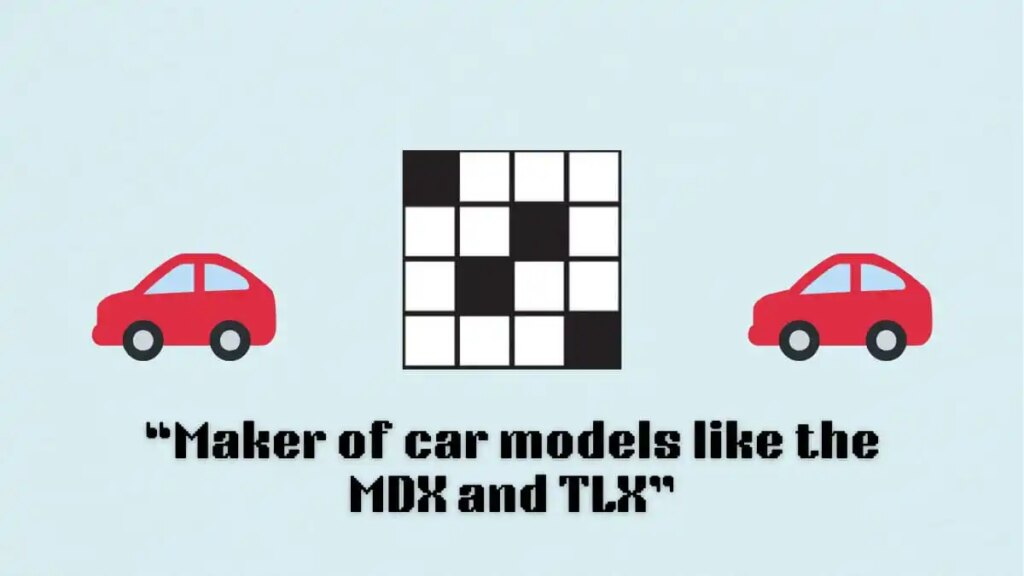 ‘Maker of car models like the MDX and TLX’ NYT Mini Crossword puzzle clue answer and hints