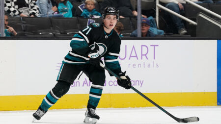 Sharks rookie Celebrini’s first multi-goal game rooted in symbolism