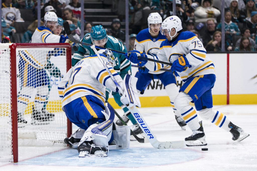 Sabres Goalie Makes Remarkable Behind-The-Back Glove Save