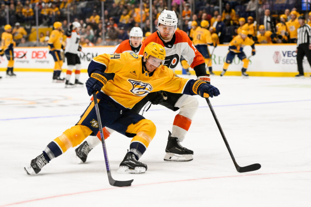 Predators Give Up Lead with 11 Seconds Left, Fall in OT to Flyers