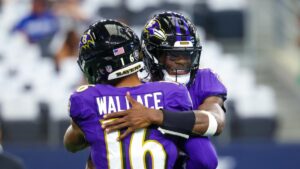 Tylan Wallace scores 84-yard touchdown, but Justin Tucker misses PAT