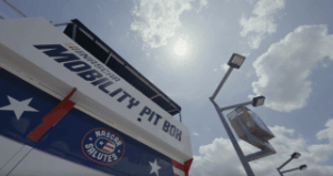 Recently debuted NASCAR Mobility Pit Box offers crew chief’s view for all fans