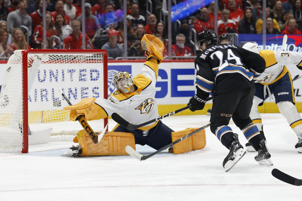 Predators’ Effort Falls Just Short in 3-2 Loss to Capitals