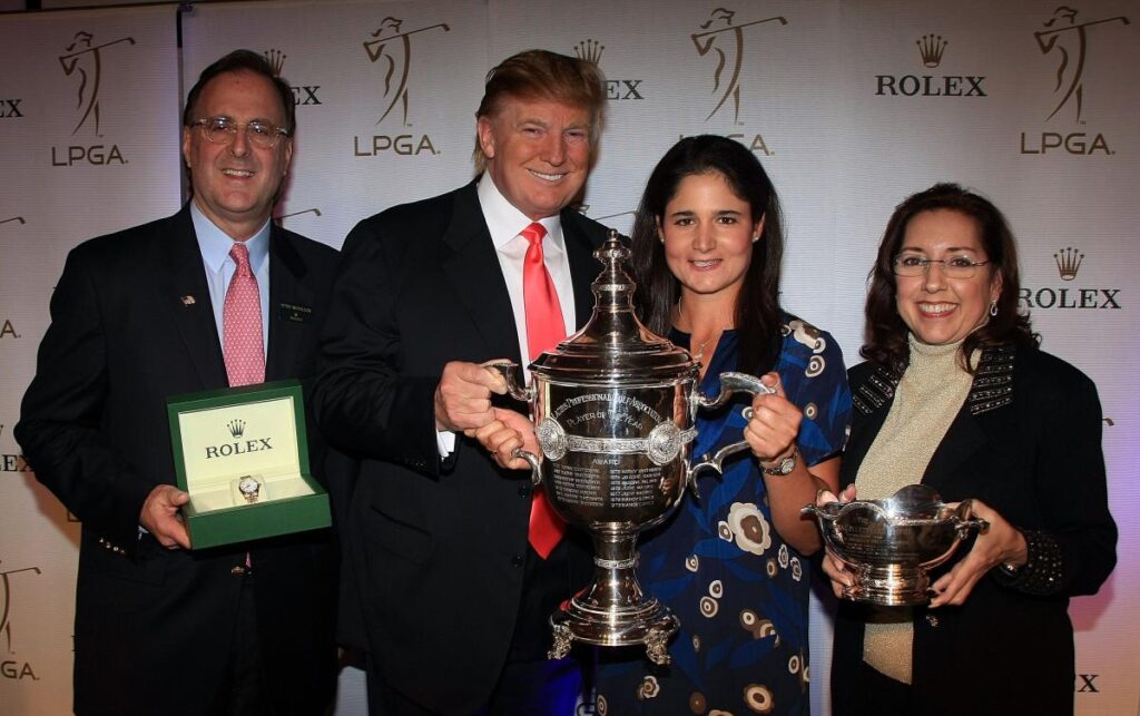 Donald Trump hosted the LPGA’s season-ending awards banquet at Mar-a-Lago for eight years