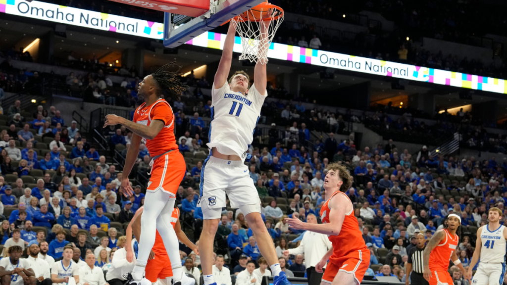 Creighton’s Ryan Kalkbrenner explodes for 49 points as Bluejays ride historic performance to 1-0 start