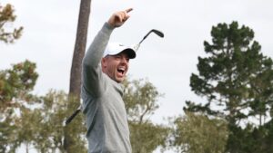 Rory McIlroy hits remarkable slam dunk hole-in-one at Pebble Beach Pro-Am as Scottie Scheffler returns from ‘stupid’ injury