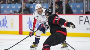 Ovechkin moves within 19 goals of breaking Gretzky’s NHL record, scoring in Capitals’ OT loss