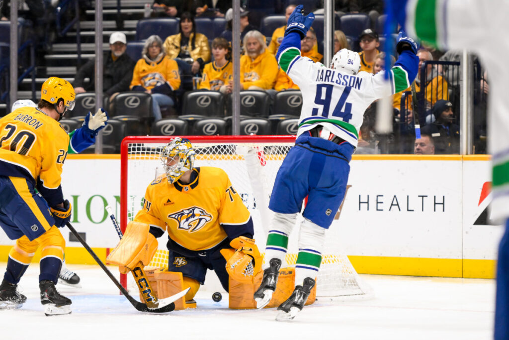 Canucks Push Win Streak To Three Games, Win 3–1 Against Nashville