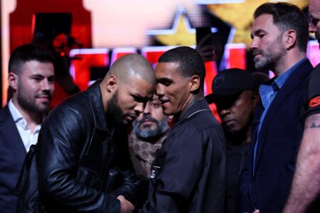 Eubank Jr vs Benn face-off cancelled after egg attack at press conference