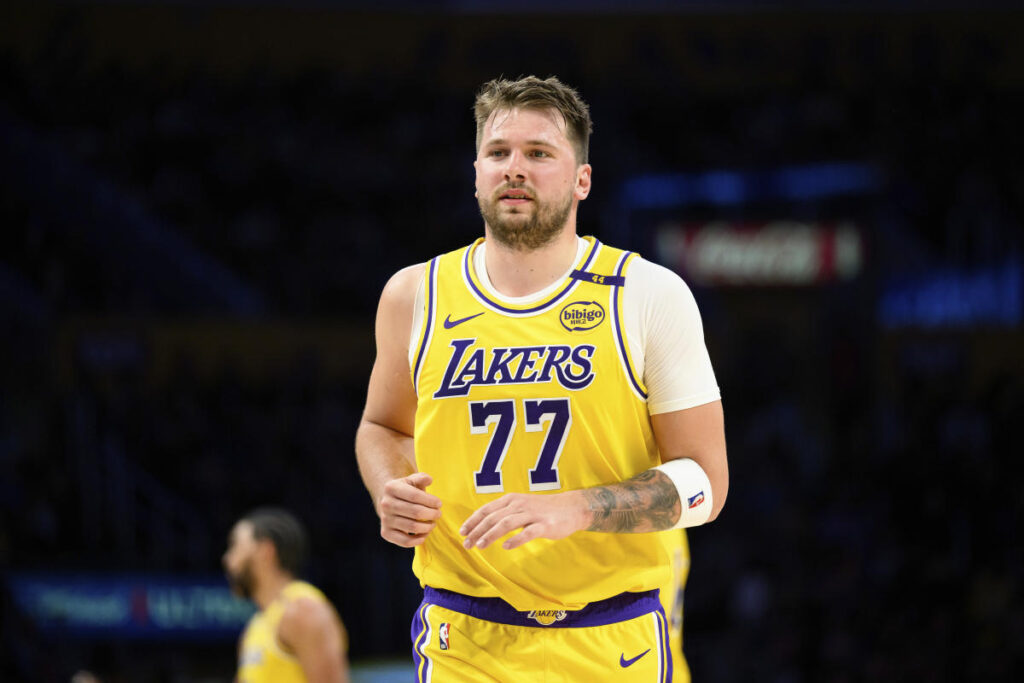 Luka Dončić sits out Thursday’s Lakers game, but LeBron James leads win over Blazers