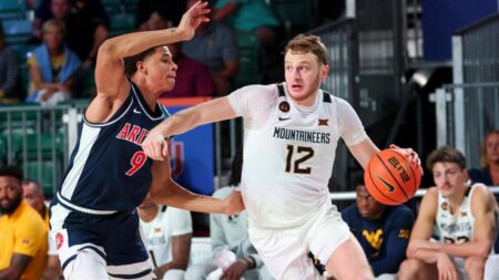 West Virginia star Tucker DeVries out for rest of season after shoulder surgery; could return in 2025-26