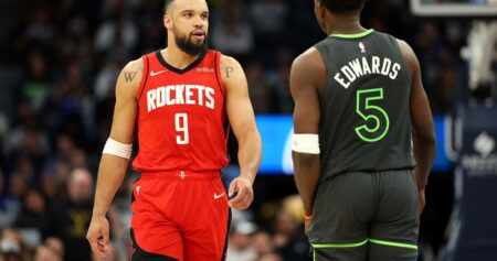 Anthony Edwards Rips Dillon Brooks for ‘Dirty S–t’ During Wolves Win vs. Rockets