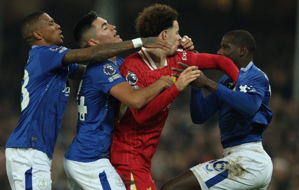 Goals, cards, and chaotic drama makes Goodison’s last Merseyside derby a thrilling finale