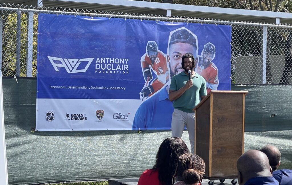 Anthony Duclair Foundation set to open synthetic ice rink at South Florida high school next week