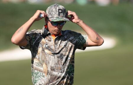 Rickie Fowler took wearing camo a bit too seriously at the WM Phoenix Open