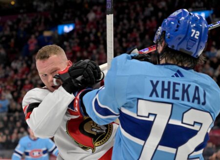 Screen Shots: Xhekaj Calls Out Senators’ Tkachuk, NBA Penalty Box Idea And Hockey Film Remake