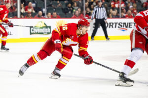 Newest Flames Player Scores First Goal