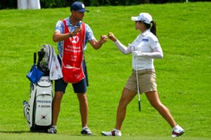 South Korea’s Kim A-lim grabs LPGA lead in windy Singapore