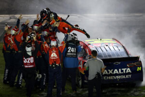 Daytona 500: William Byron wins second straight after last-lap crash