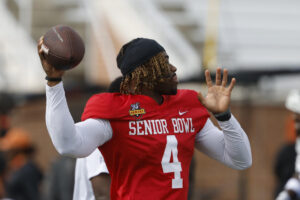 Chasing checkdowns? Why Jalen Milroe shifted style of play during Senior Bowl practices