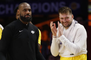 LeBron James’ pep talk for Luka Dončić had an awkward connection to Kevin Love