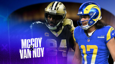 Bomani Jones, Puka Nacua & Cam Jordan talk Kupp, Garrett & Luka trades LIVE in New Orleans | McCoy & Van Noy