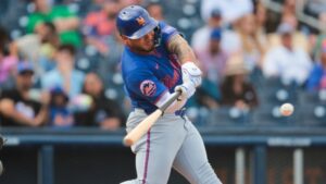 Francisco Alvarez picks up his second hit of the spring as Mets face Nationals