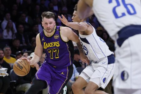 ‘Free parking courtesy of Luka:’ Fans — and a purple Regera — pull up to see new Laker Doncic face Mavs