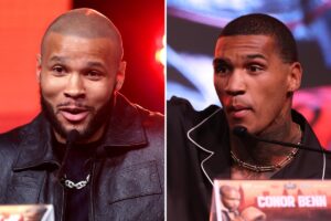 Eubank Jr vs Benn press conference LIVE: Rivals to face off again after ‘egg slap’ chaos