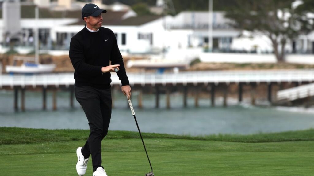 Nothing run of the mill about Rory McIlroy’s 65 around Pebble Beach in nasty weather