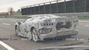 New Ferrari Supercar Spied with Comically Chunky Camouflage