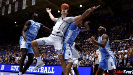 Duke vs. North Carolina score, takeaways: Blue Devils rout Tar Heels as Cooper Flagg flirts with triple-double