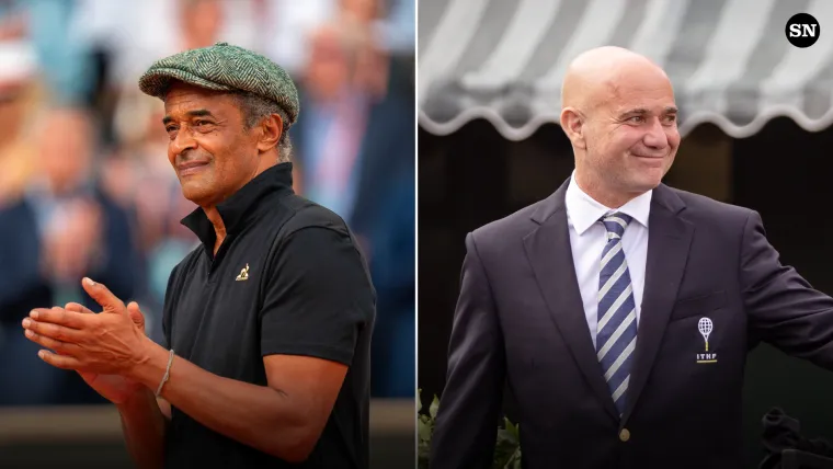 Yannick Noah, Andre Agassi